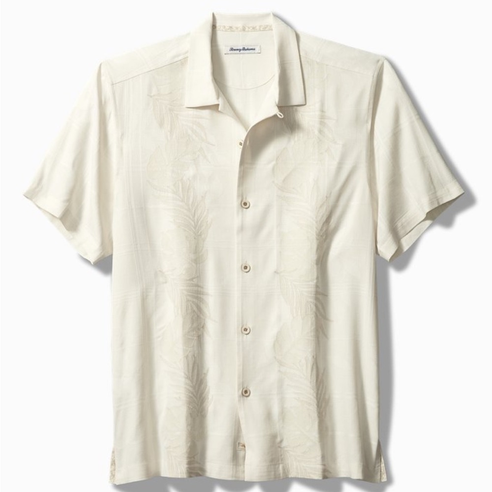 Tommy Bahama Embroidered Silk Shirt